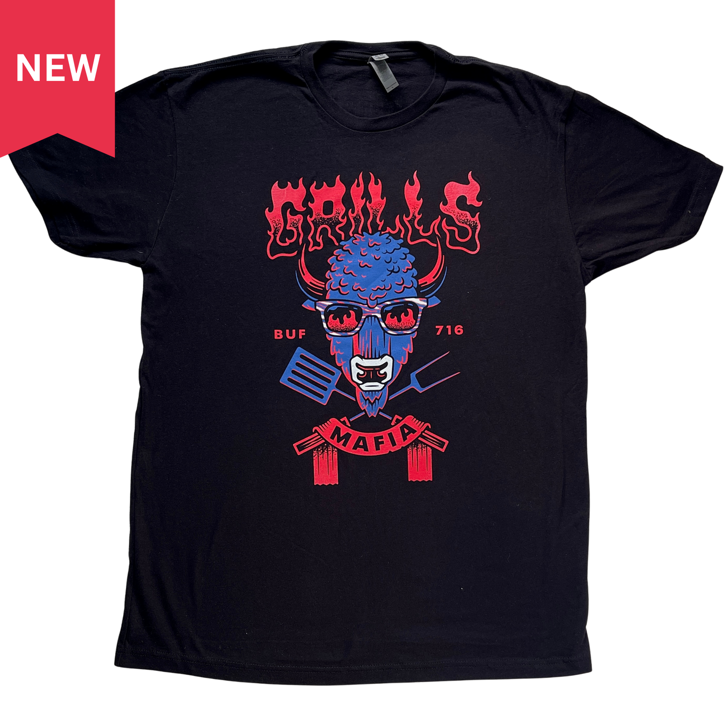 NEW! Grills Mafia Black Spatula T-Shirt