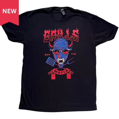 NEW! Grills Mafia Black Spatula T-Shirt