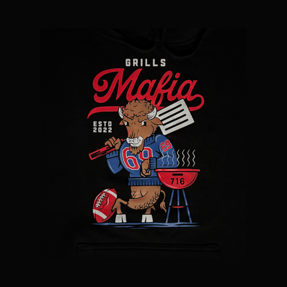 Grills Mafia Buffalo Grilling Black Hoodie